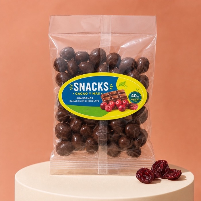 Snack de chocolate y arándanos 40 g